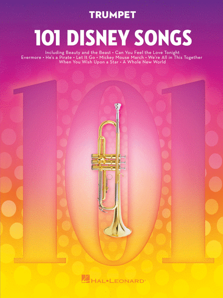 101 Disney Songs, Noten für Cello, Trompete, Violine, Horn, Saxophon, Klarinette...